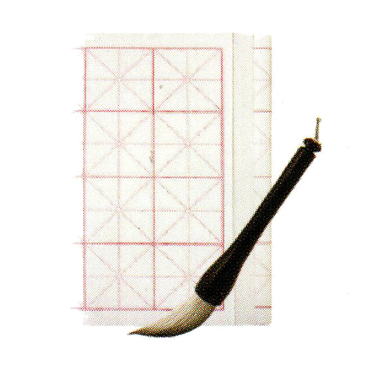 Brush, ink cloth and copybook (handmade package + online course)
